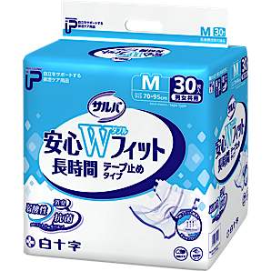 P.Uサルバ 安心Ｗフィット Mサイズ 約4回分 30枚入