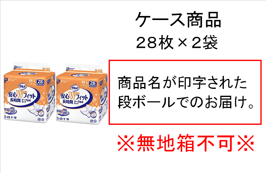 P.Uサルバ 安心Ｗフィット M-Lサイズ 約4回分 28枚入X2袋
