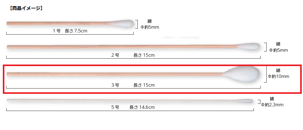 ハクジウ綿棒